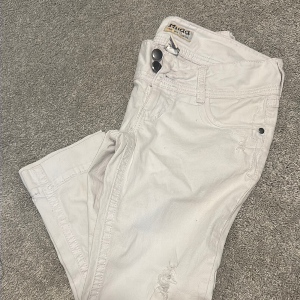 White Women Jean capris